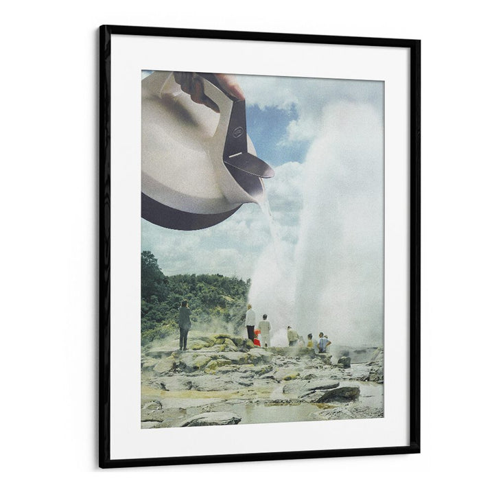 Steam Funk Surreal Art Artwork in Black Frame With Mount
