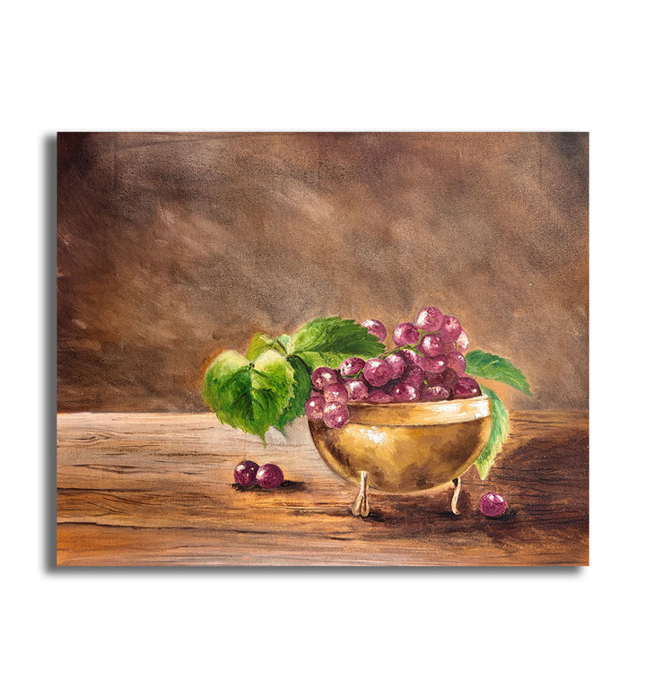 STILL LIFE - GRAPES AND GOLD , HANDMADE ARTWORKS