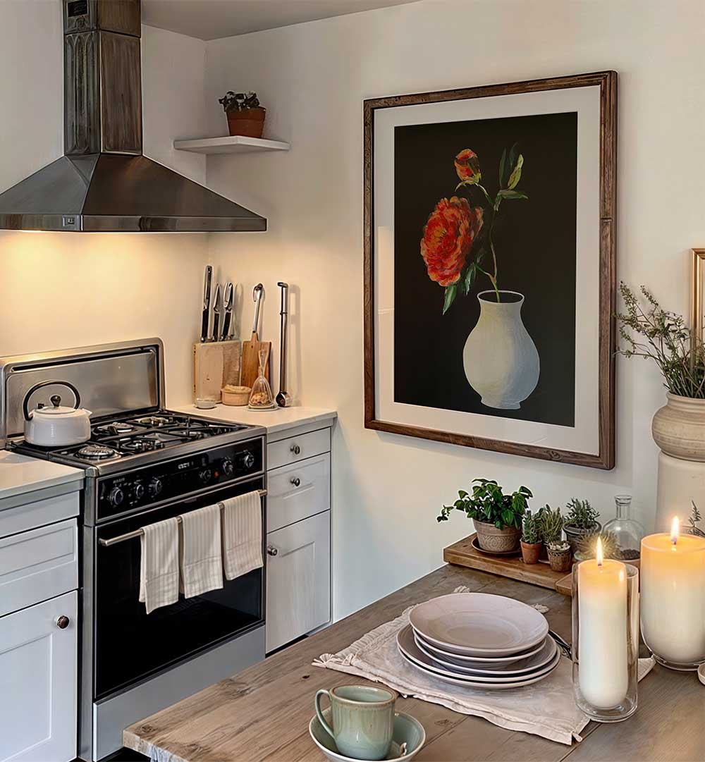 STILL LIFE WITH PEONIES , FLORAL FLOWER PAINTINGS