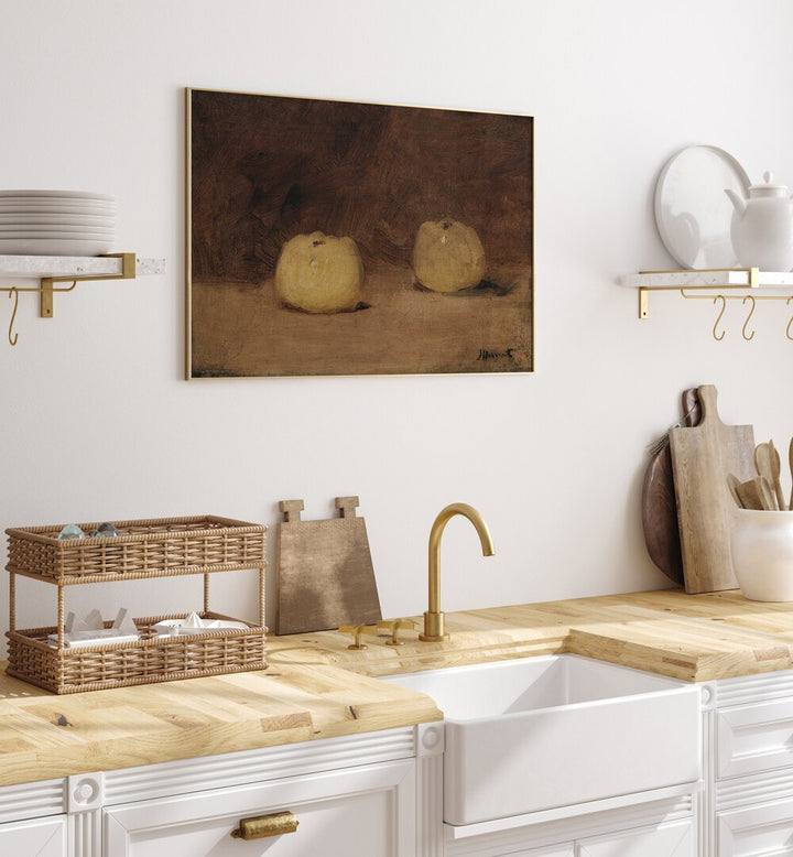 STILL LIFE WITH TWO APPLES  , VINTAGE PAINTINGS