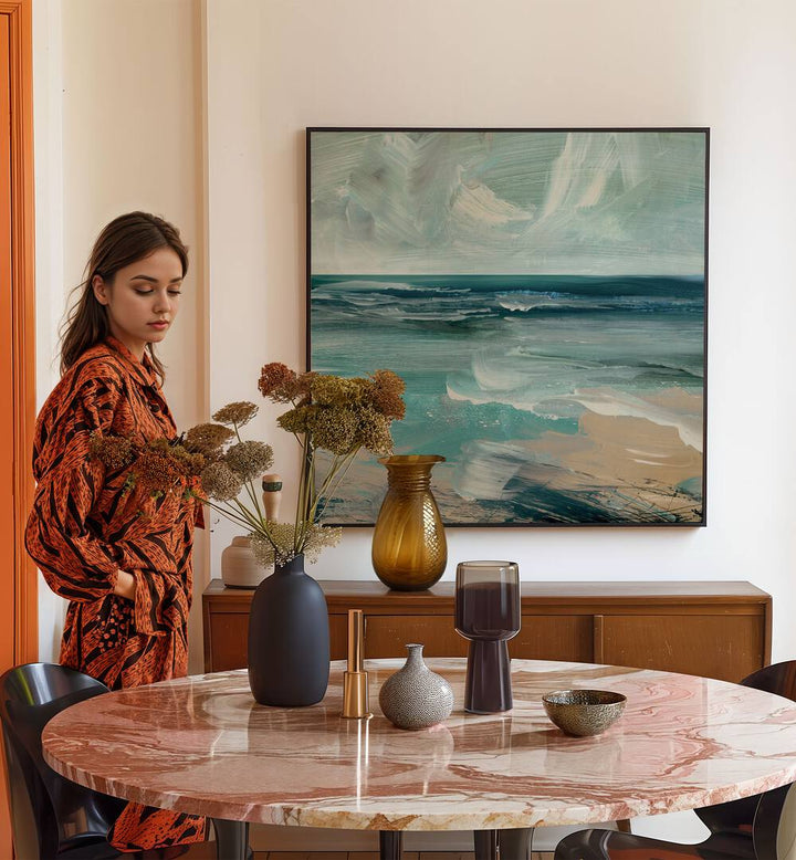 Transform your space with STIVES, ABSTRACT PAINTINGS, showcasing vibrant colors and modern artistry in a stylish setting.