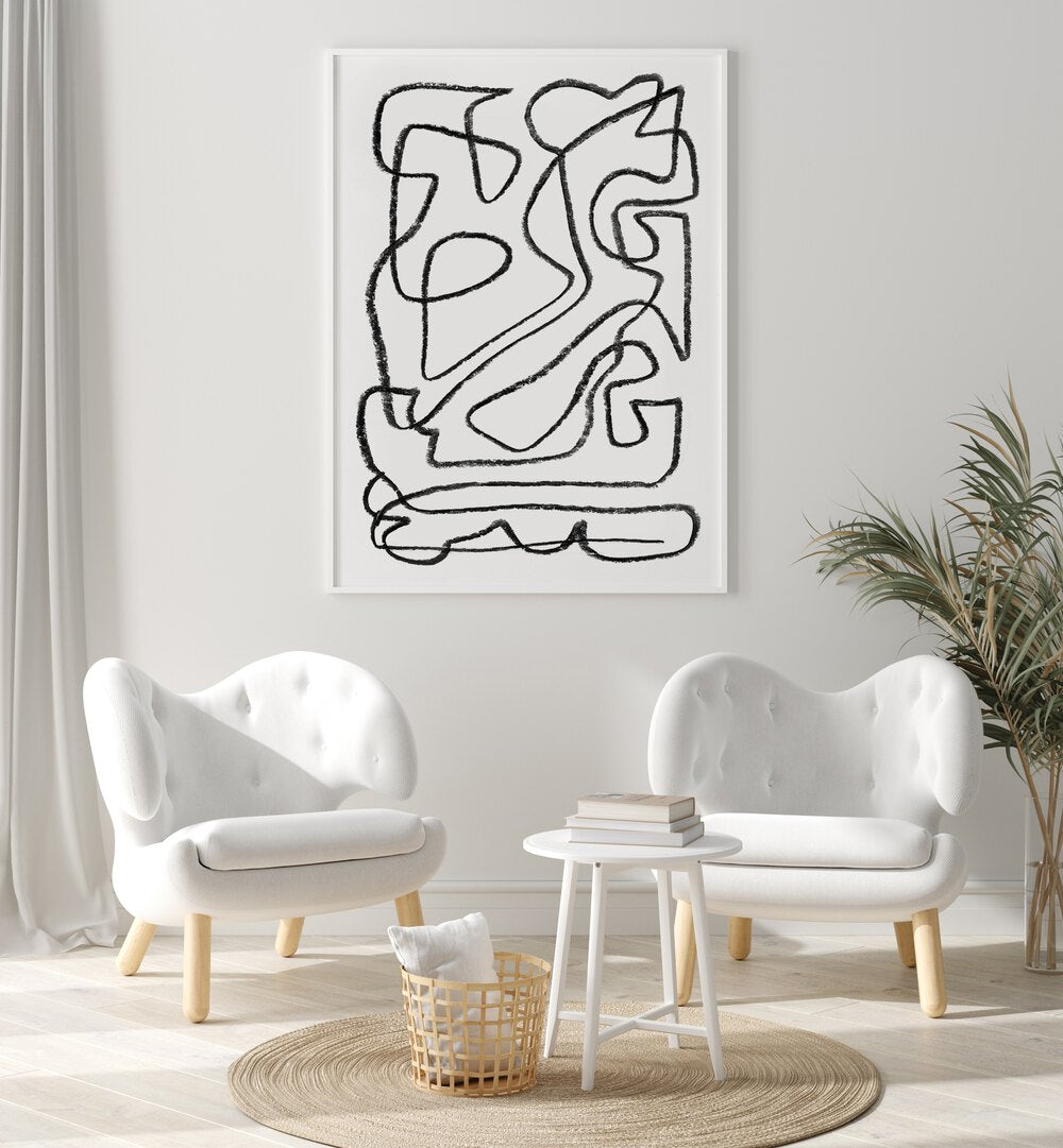 Stylish room featuring STORY, ABSTRACT PAINTINGS that enhance modern decor with emotion and creativity.