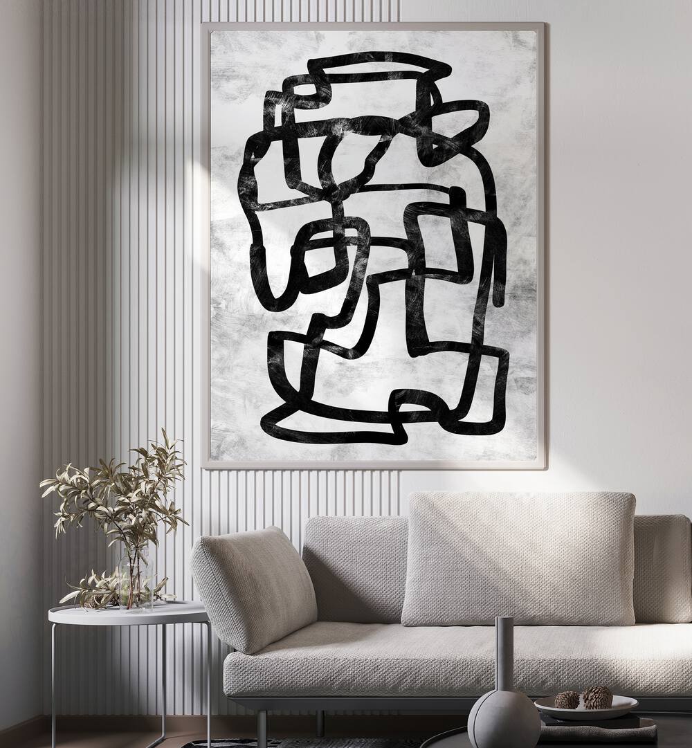 Stylish living room featuring STORYLINE, ABSTRACT PAINTINGS that inspire and transform your space with artistry.