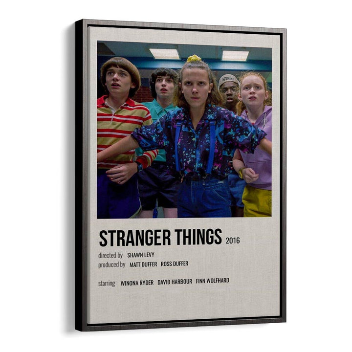 STRANGER THINGS 2016 I MOVIE POSTERS in Black Floater Frame