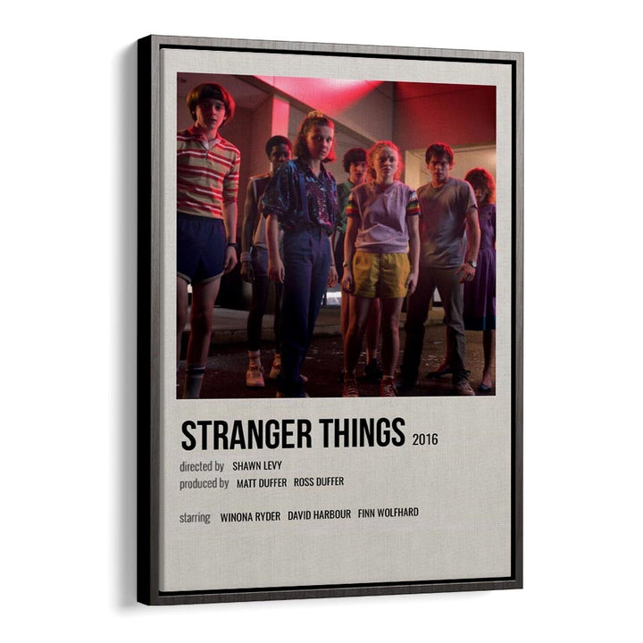 STRANGER THINGS 2016 II MOVIE POSTERS in Black Floater Frame