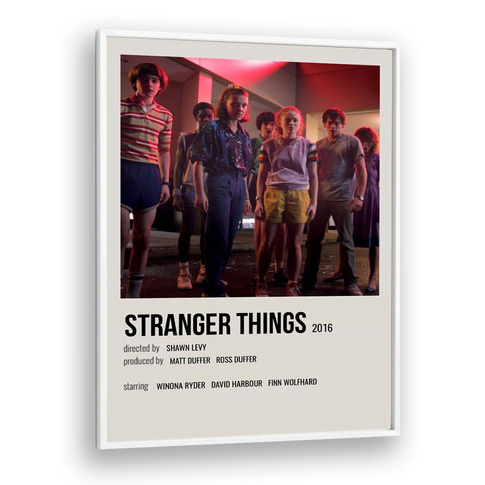 STRANGER THINGS 2016 II MOVIE POSTERS in White Plain Frame