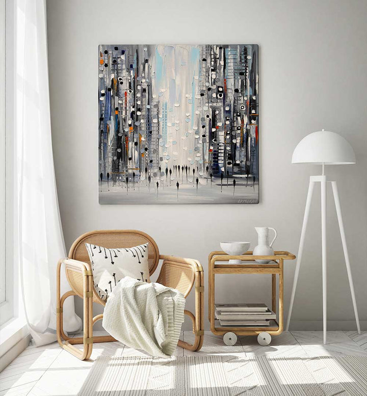 STREET LIFE , MODERN IMPRESSIONISM PAINTINGS