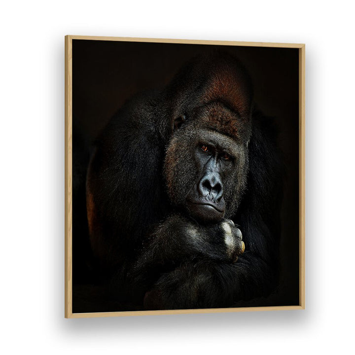 STRENGTH IN SERENITY WILDLIFE-PHOTOGRAPHY in Oak Wood Plain Frame