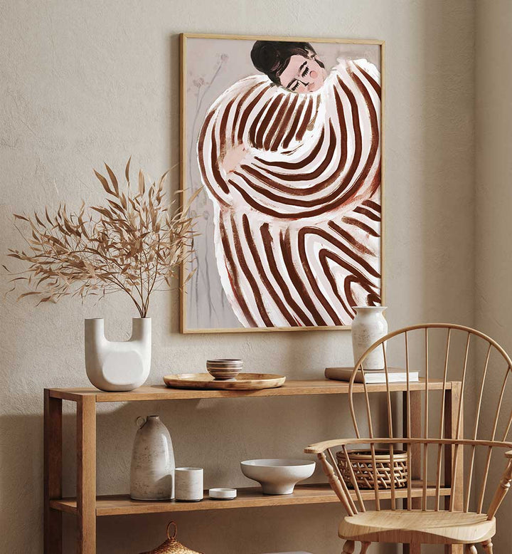 STRIPED EMBRACE , PORTRAITS & FIGURATIVE ILLUSTRATIONS