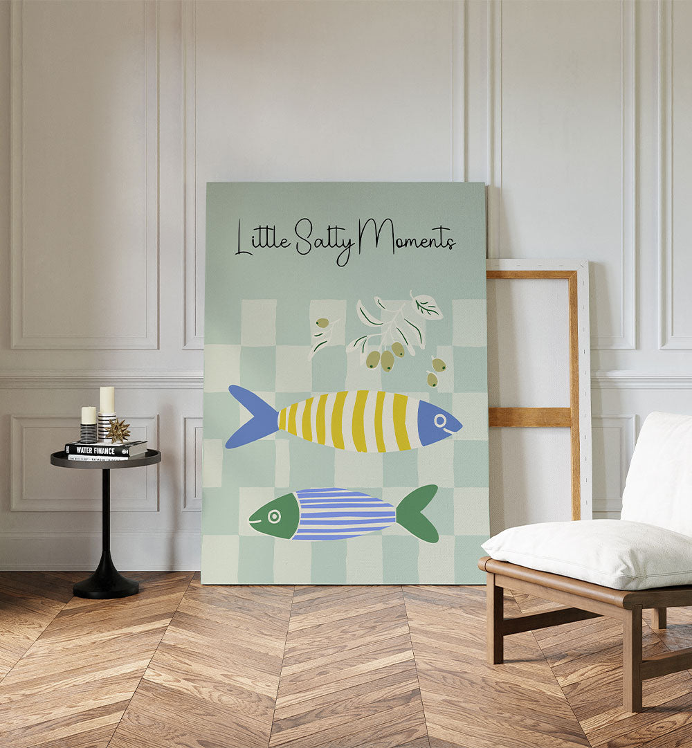 STRIPED FISH AND OLIVES