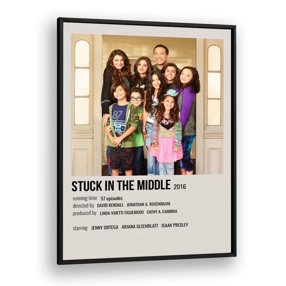 STUCK IN THE MIDDLE 2016 MOVIE POSTERS in Black Plain Frame