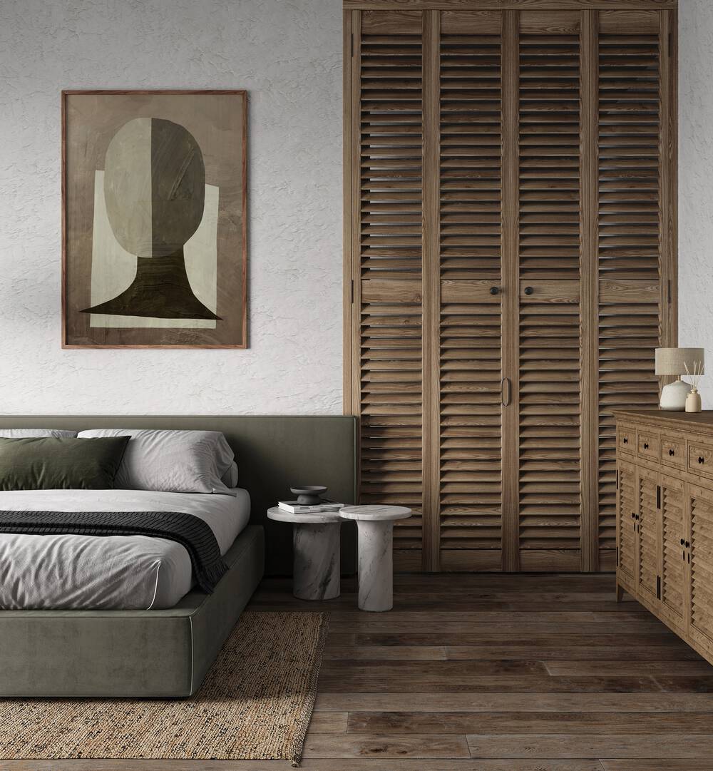 Stylish interior featuring STUDY, ABSTRACT PAINTINGS, enhancing the ambiance with creativity and artistry.