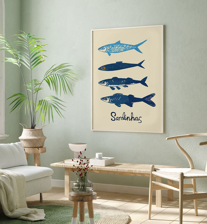 STYLIZED BLUE SARDINES