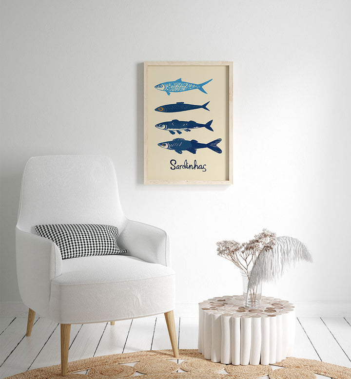 STYLIZED BLUE SARDINES
