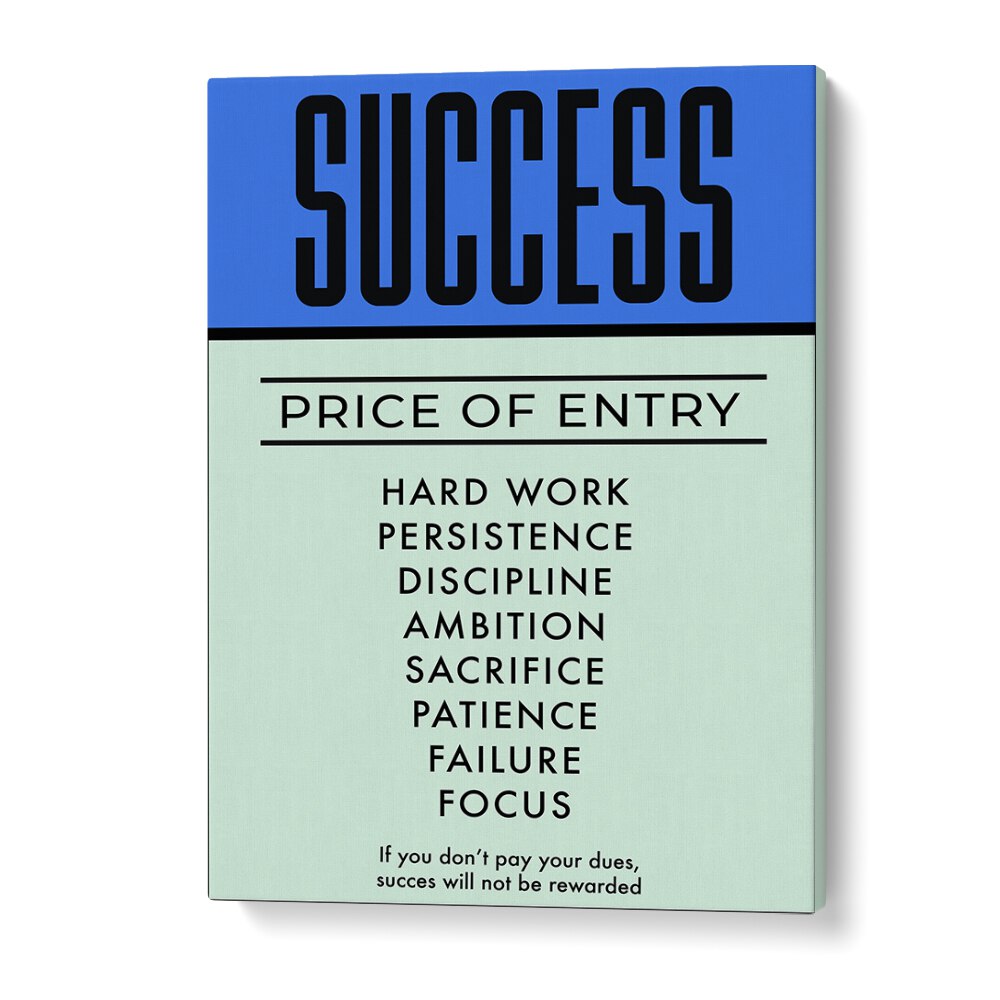 Success Money Art Artwork in Gallery Wrap