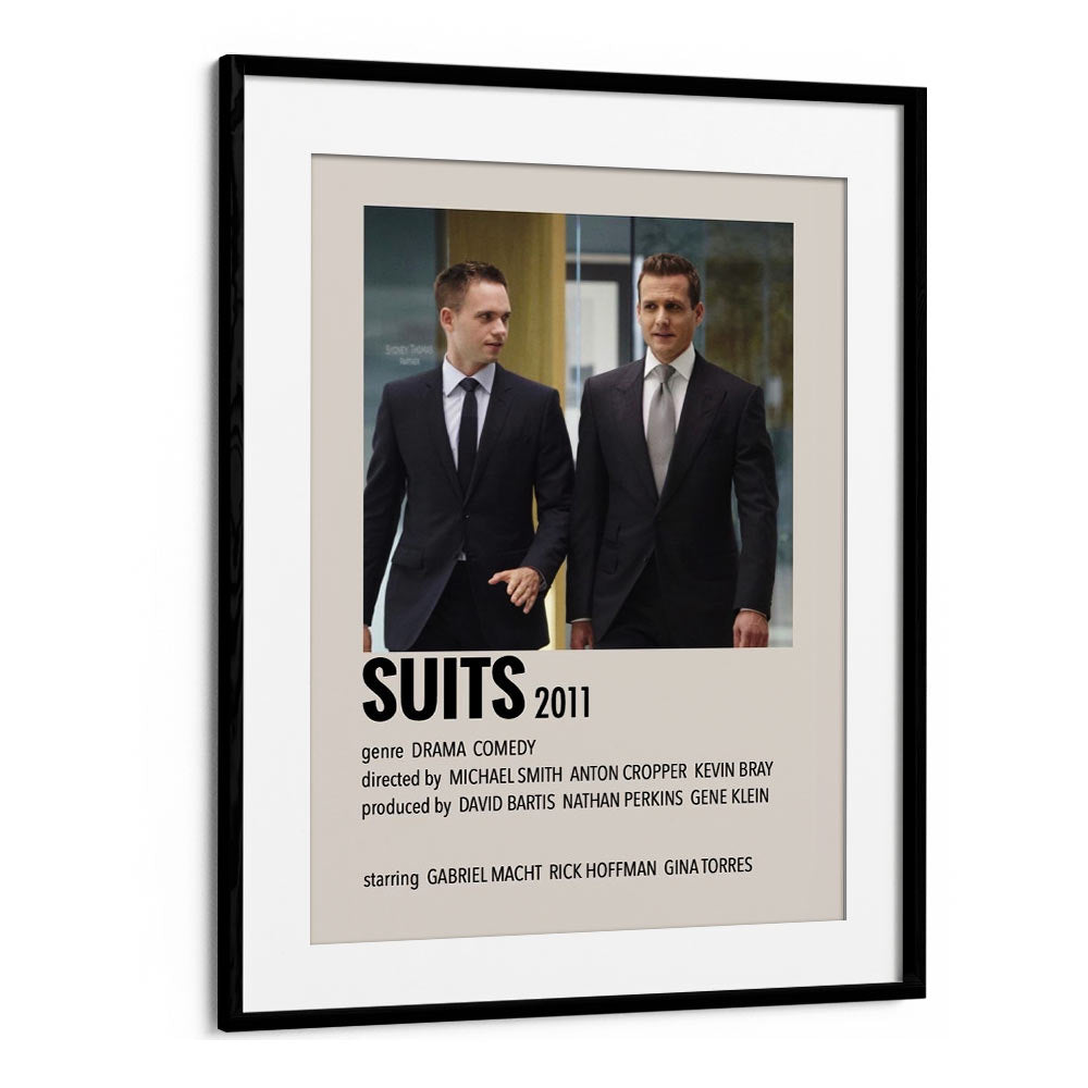 SUITS 2011 MOVIE POSTERS in Black Frame With Mount