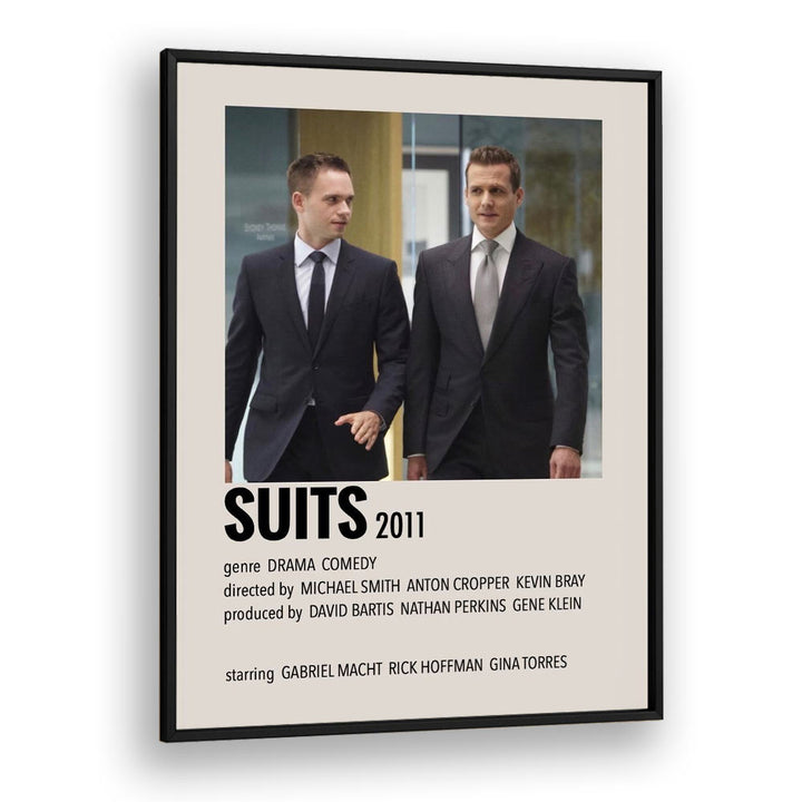 SUITS 2011 MOVIE POSTERS in Black Plain Frame