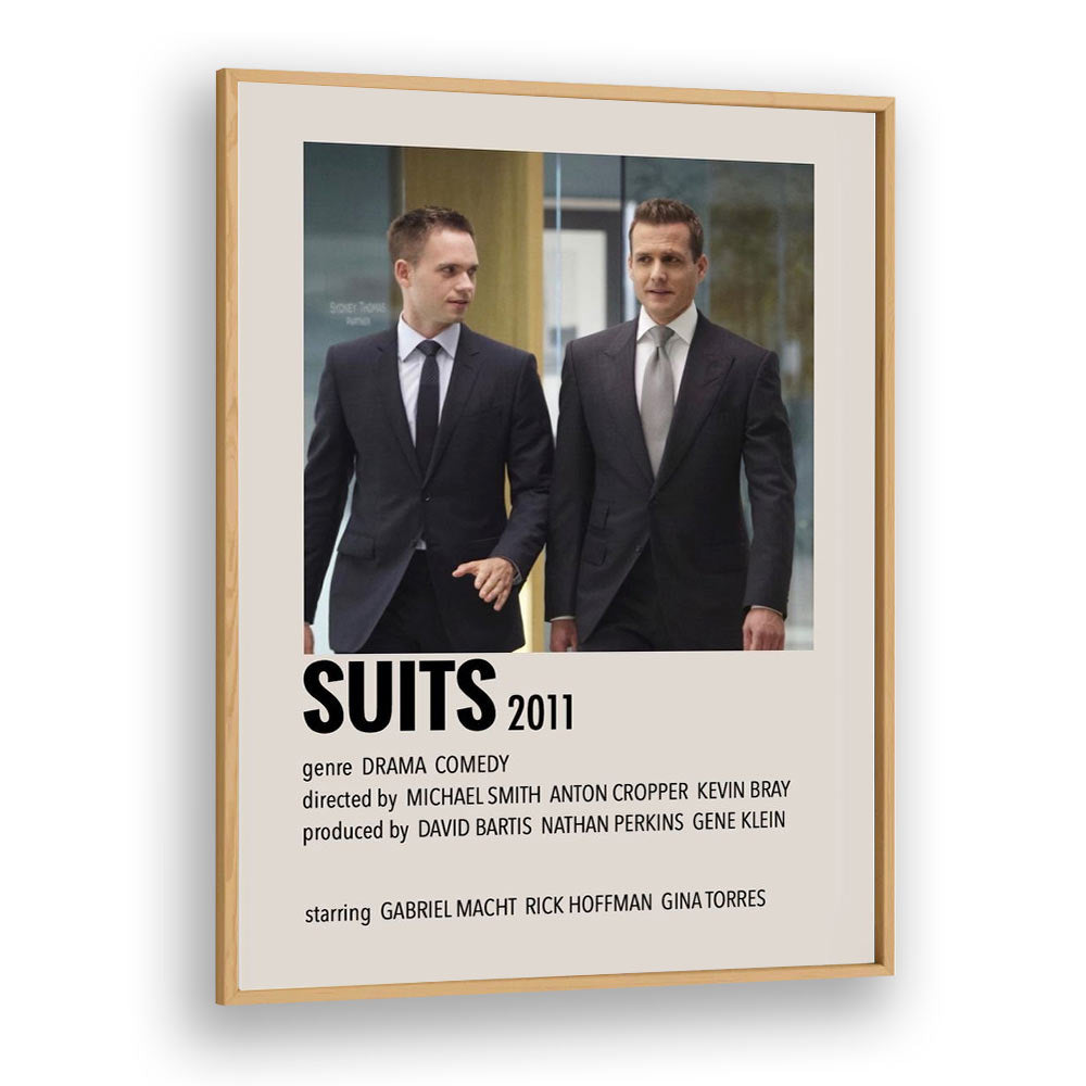 SUITS 2011 MOVIE POSTERS in Oak Wood Plain Frame