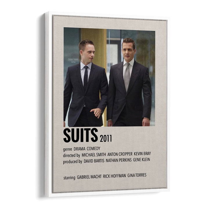 SUITS 2011 MOVIE POSTERS in White Floater Frame