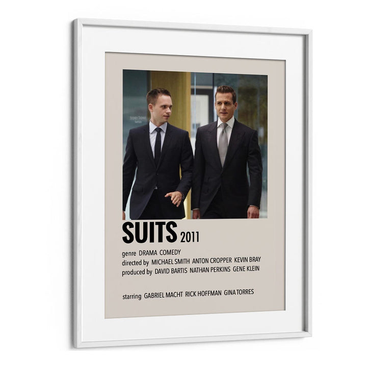 SUITS 2011 MOVIE POSTERS in White Frame With Mount