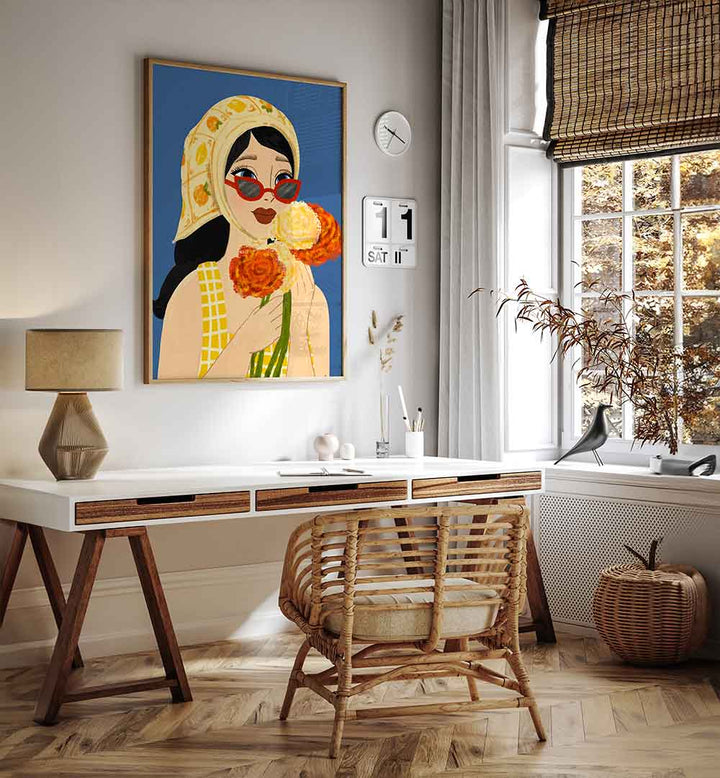 SUMMER GIRL , PORTRAITS & FIGURATIVE ILLUSTRATIONS