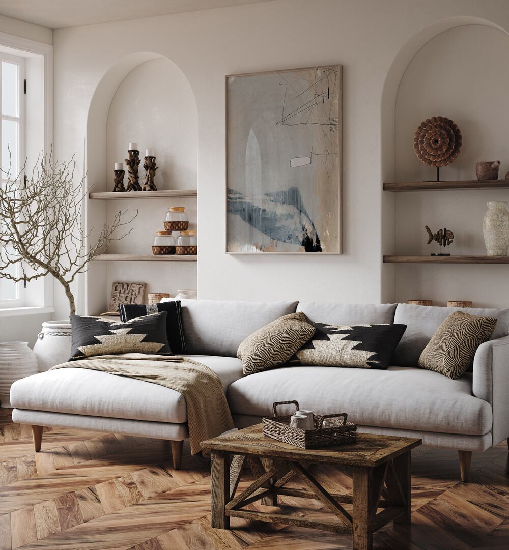 Transform your space with SUMMER RAIN, ABSTRACT PAINTINGS, showcasing serene beauty and artistic flair.
