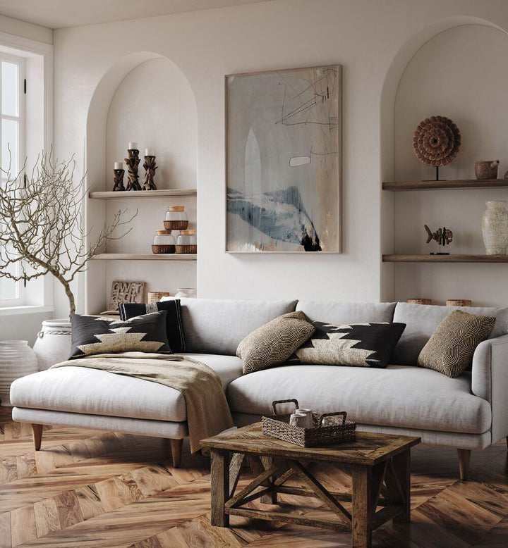 Transform your space with SUMMER RAIN, ABSTRACT PAINTINGS, showcasing serene beauty and artistic flair.