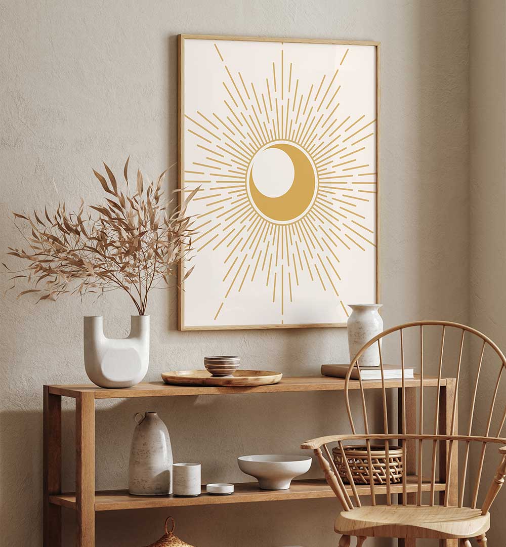 SUN I , BOHO ART PAINTINGS
