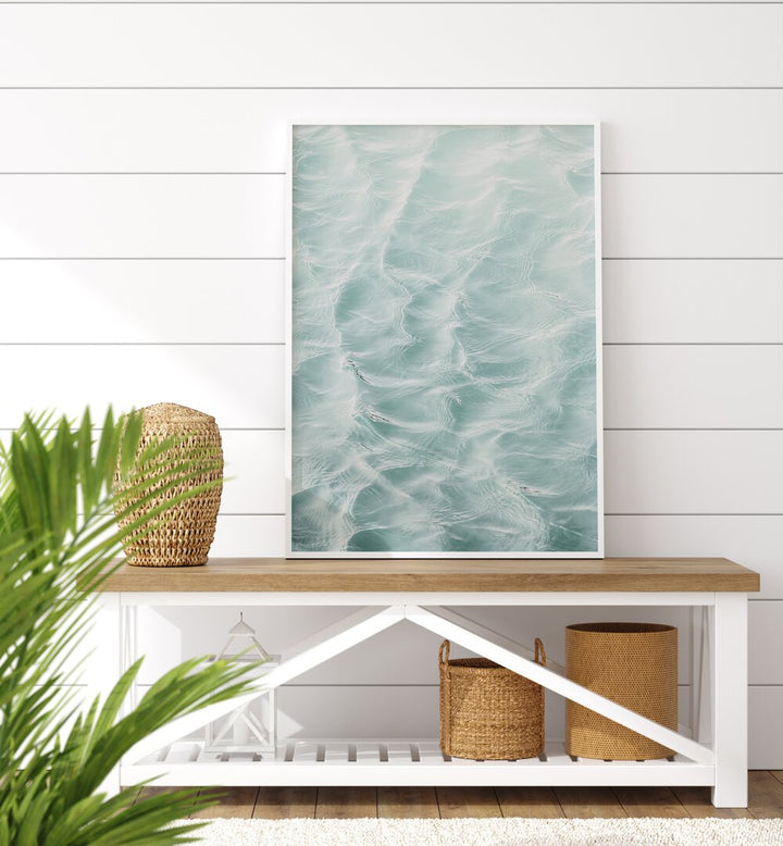 Stylish SUNDAY WAVES, BEACH PAINTINGS artwork displayed in a modern setting, perfect for enhancing your home decor.