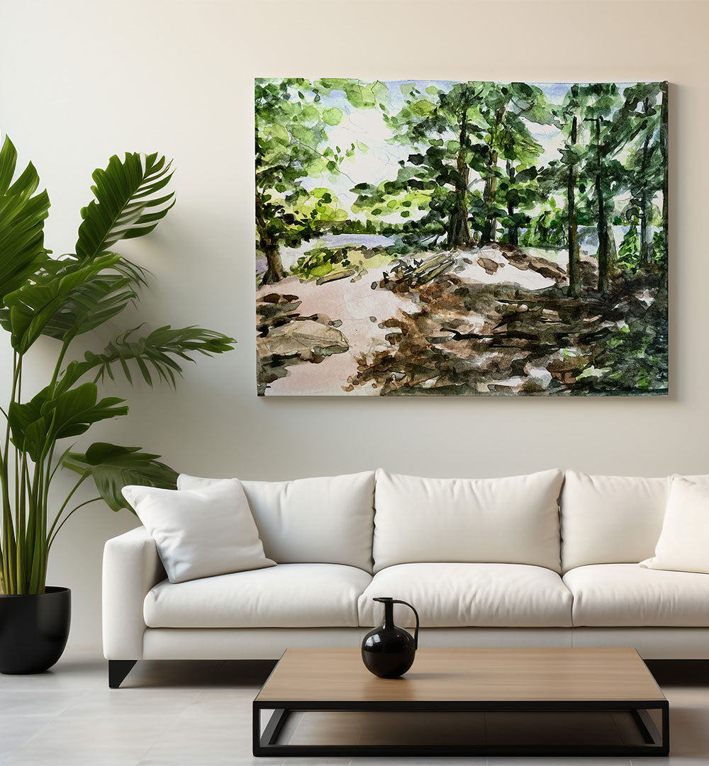 SUNLIT WOODLAND PATH