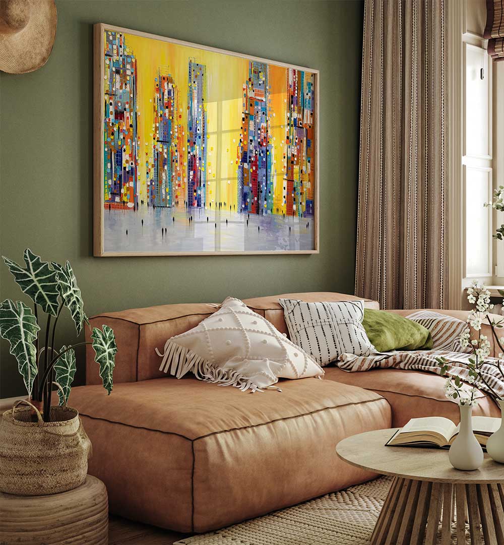 SUNNY DAY , MODERN IMPRESSIONISM PAINTINGS