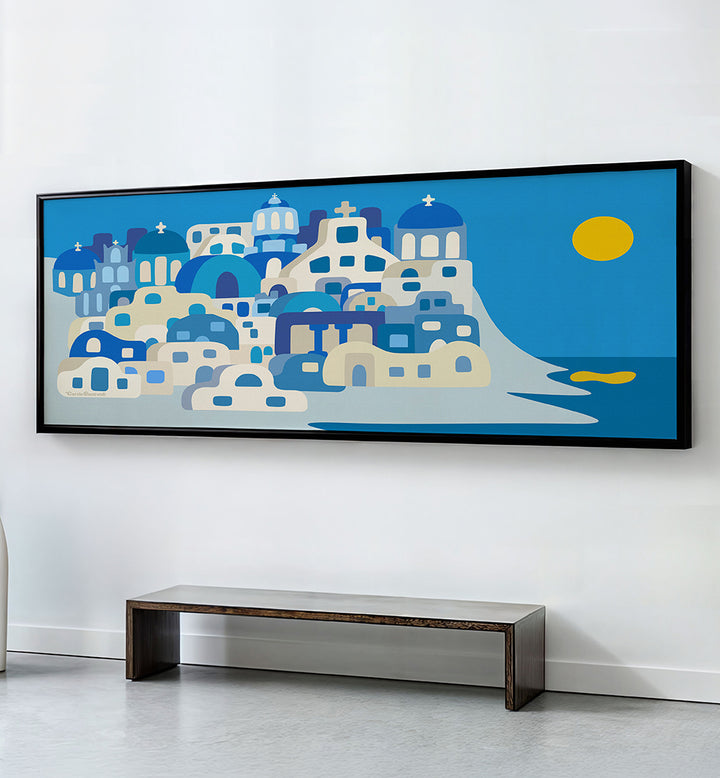 SUNNY SANTORINI  , PANORAMIC ART