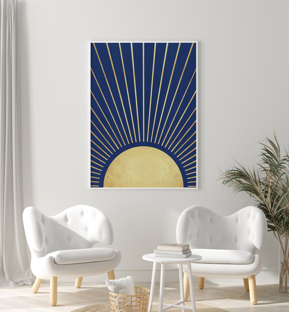 SUN RAYS I , GEOMETRIC ART PRINTS