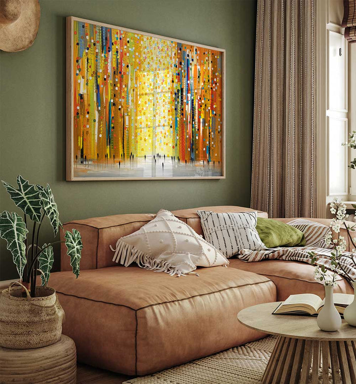SUNSET LIGHTS , MODERN IMPRESSIONISM PAINTINGS