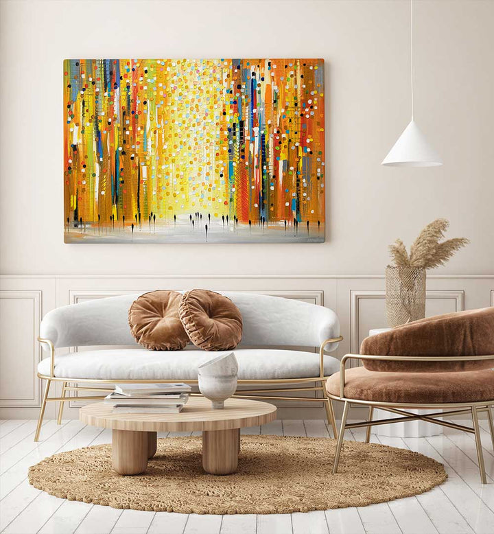 SUNSET LIGHTS , MODERN IMPRESSIONISM PAINTINGS