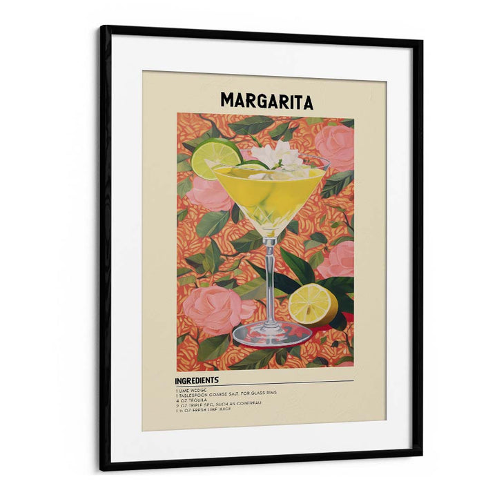 Sunshine Margarita Bar & Cafe Artwork in Black Frame With Mount