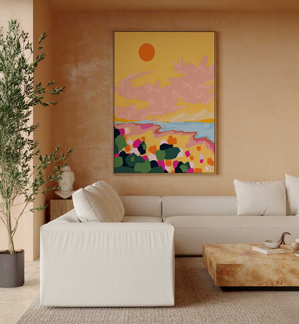 SUN'S EMBRACE , LANDSCAPE PAINTINGS