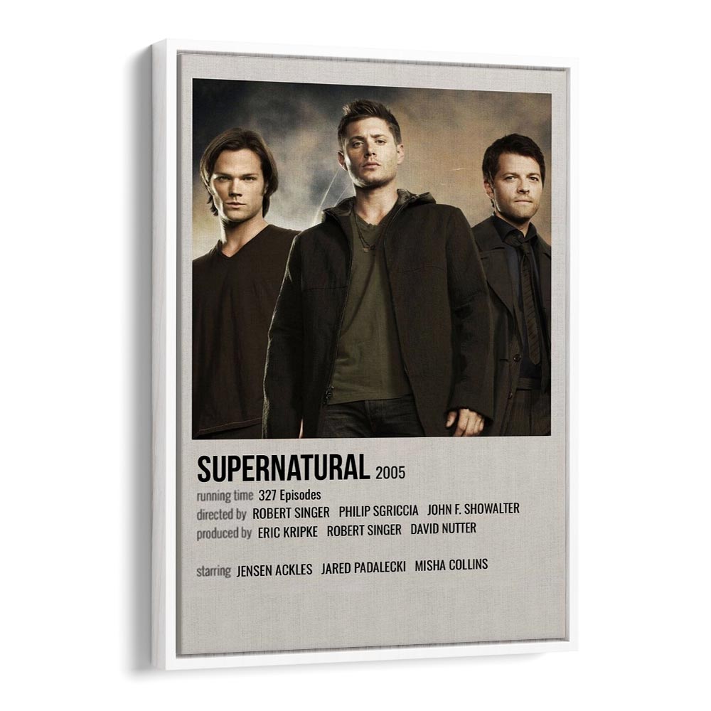 SUPERNATURAL 2005 MOVIE POSTERS in White Floater Frame