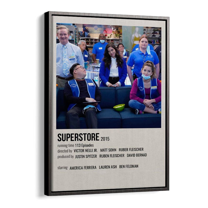 SUPERSTORE 2015 MOVIE POSTERS in Black Floater Frame