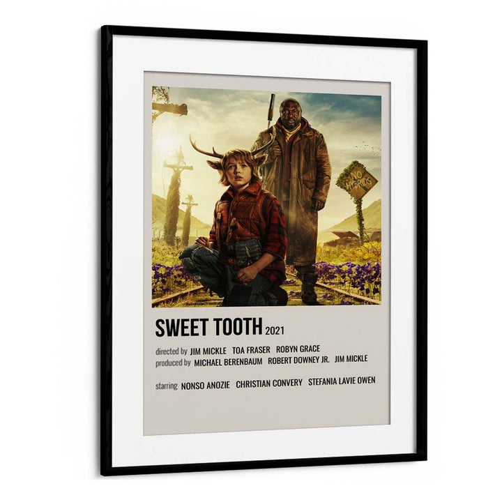 SWEET TOOTH 2021 MOVIE POSTERS in Black Frame With Mount