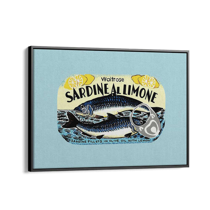 Sadine Al Limones by Studio Mandariini Kitchen Posters Kitchen Art Prints in Black Floater Frame