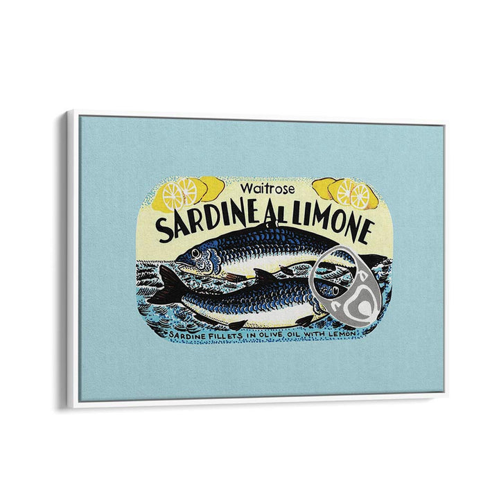 Sadine Al Limones by Studio Mandariini Kitchen Posters Kitchen Art Prints in White Floater Frame