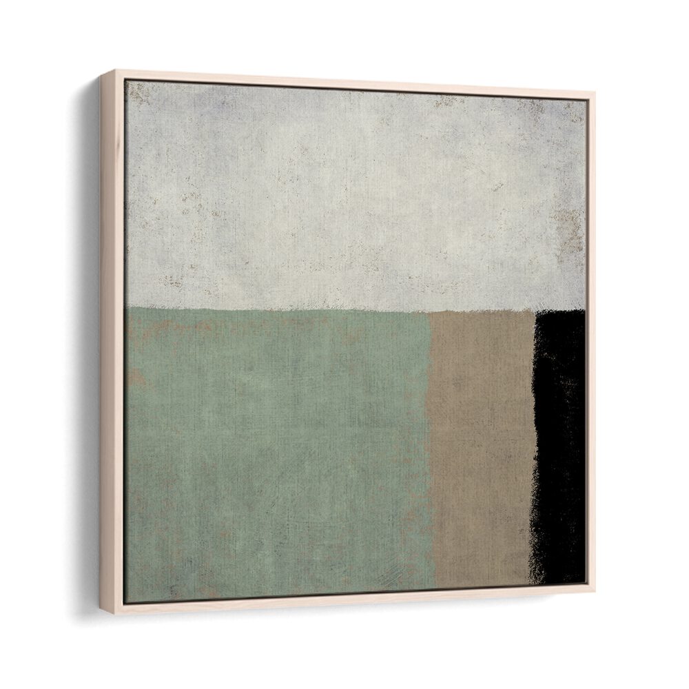 Sage By Dan Hobday Abstract Art Abstract Paintings in Oak Wood Floater Frame