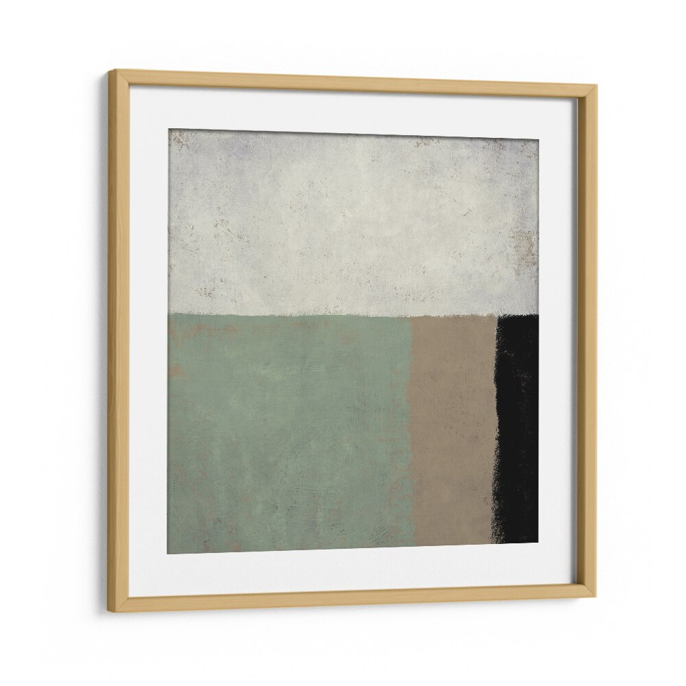 Sage By Dan Hobday Abstract Art Abstract Paintings in Oak Wood Frame With Mount