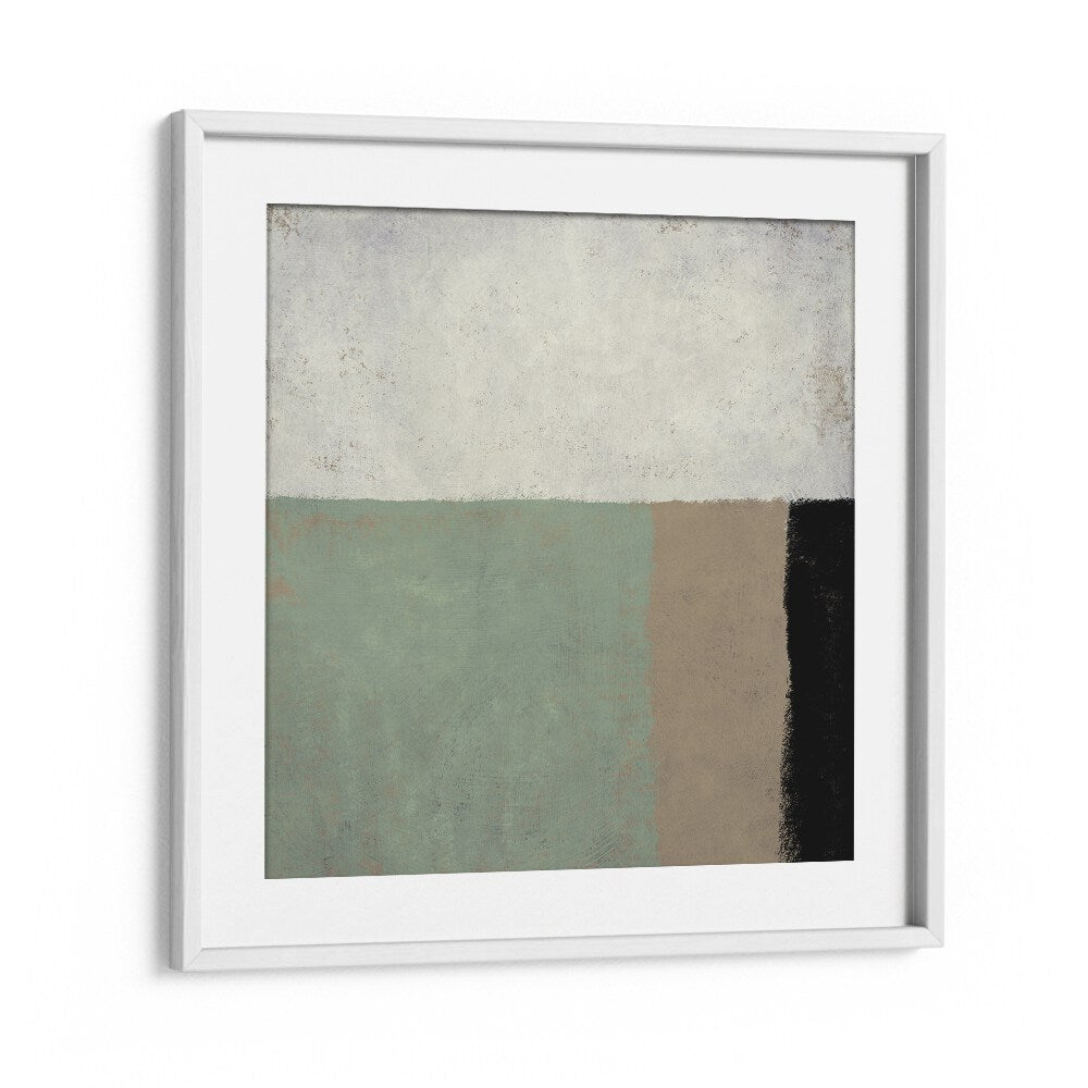 Sage By Dan Hobday Abstract Art Abstract Paintings in White Frame With Mount