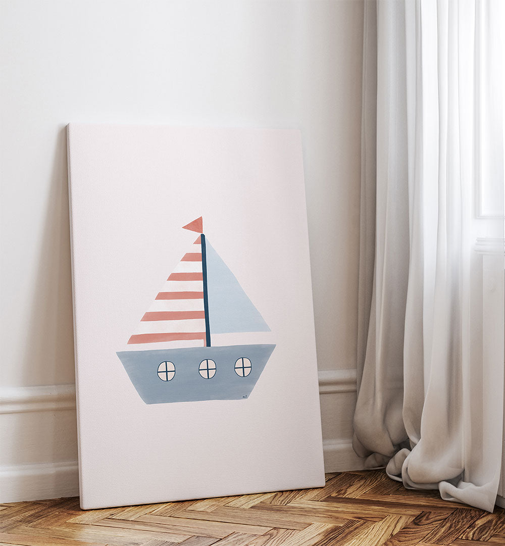 SAILING BOAT , KIDS ROOM PAINTINGS