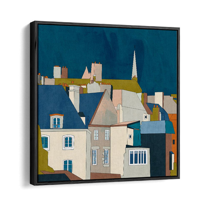 Saint Malo Kopie By Ana Rut Bre Landscape Art Prints in Black Floater Frame