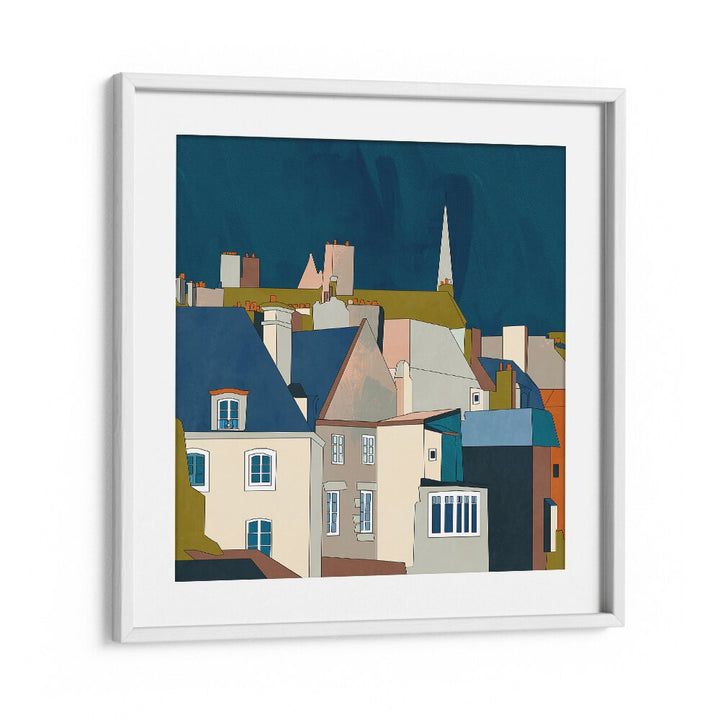 Saint Malo Kopie By Ana Rut Bre Landscape Art Prints in White Frame With Mount