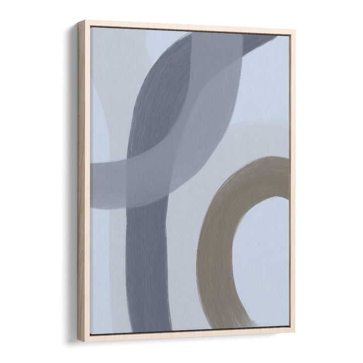 Salon ii by Yopie Studio Abstract Paintings Abstract Art Prints in Oak Wood Floater Frame