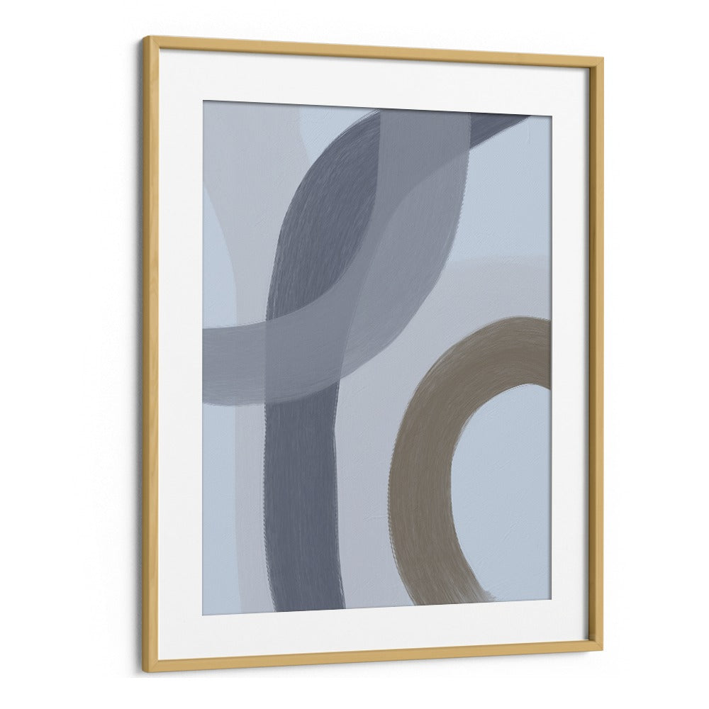 Salon ii by Yopie Studio Abstract Paintings Abstract Art Prints in Oak Wood Frame With Mount